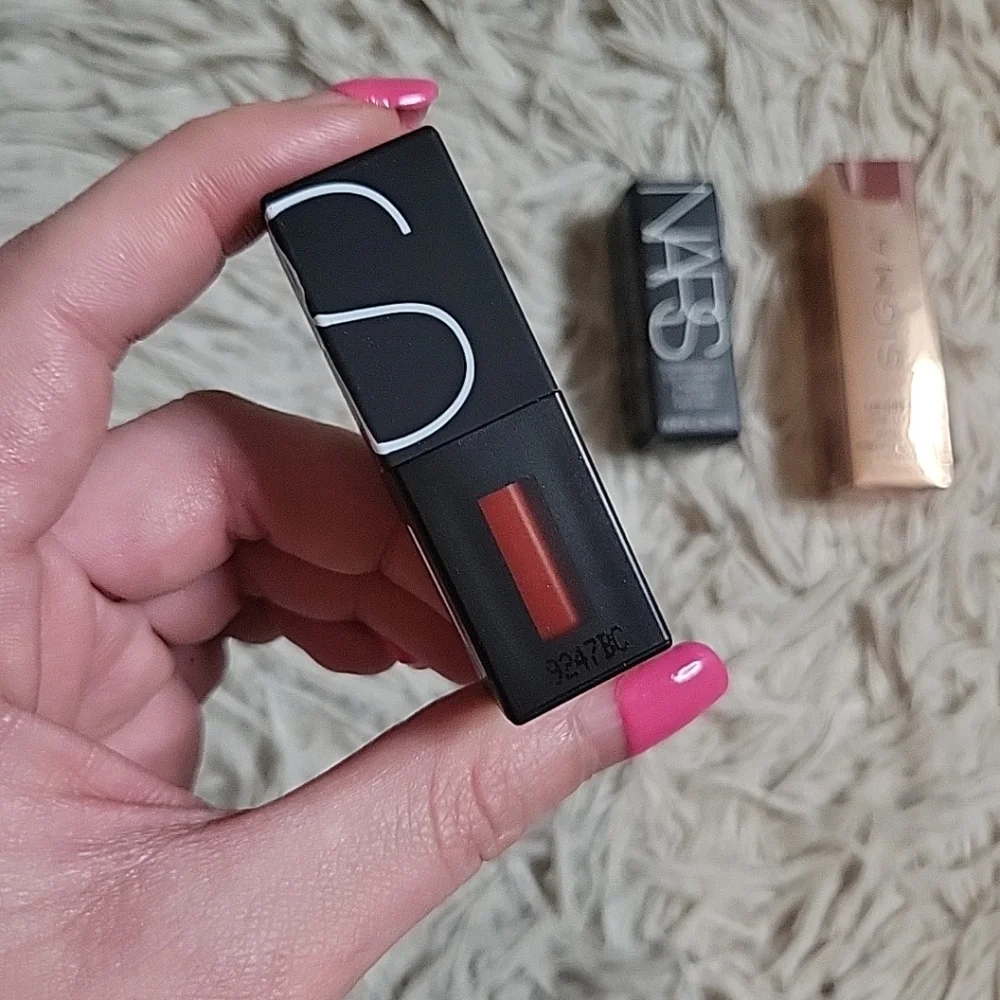 Lippy Bundle Nars Powermatte Lip Pigment Mini Starwoman Sigma Lip Cream Jojoba